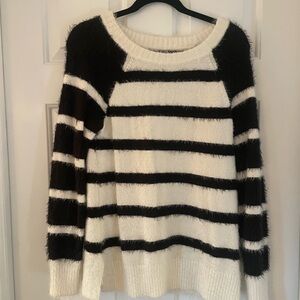 Loft Striped Black and White Women's Sweater